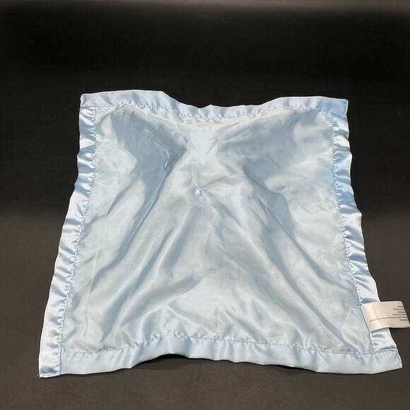 Pro Goleem Blue Triceratops Lovey Security Blanket Plush Dots Minky Satin Trim - Picture 8 of 10